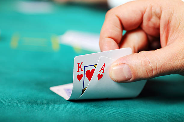 Caribbean Stud Poker hand cards on mobile app